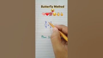 Butterfly method for Adding Fractions! #shorts #math #maths #fractions #mathematics #mathtrick