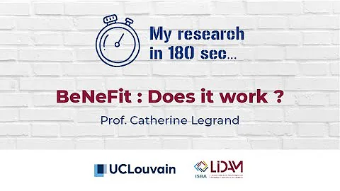 My research in 180 sec. - Catherine Legrand