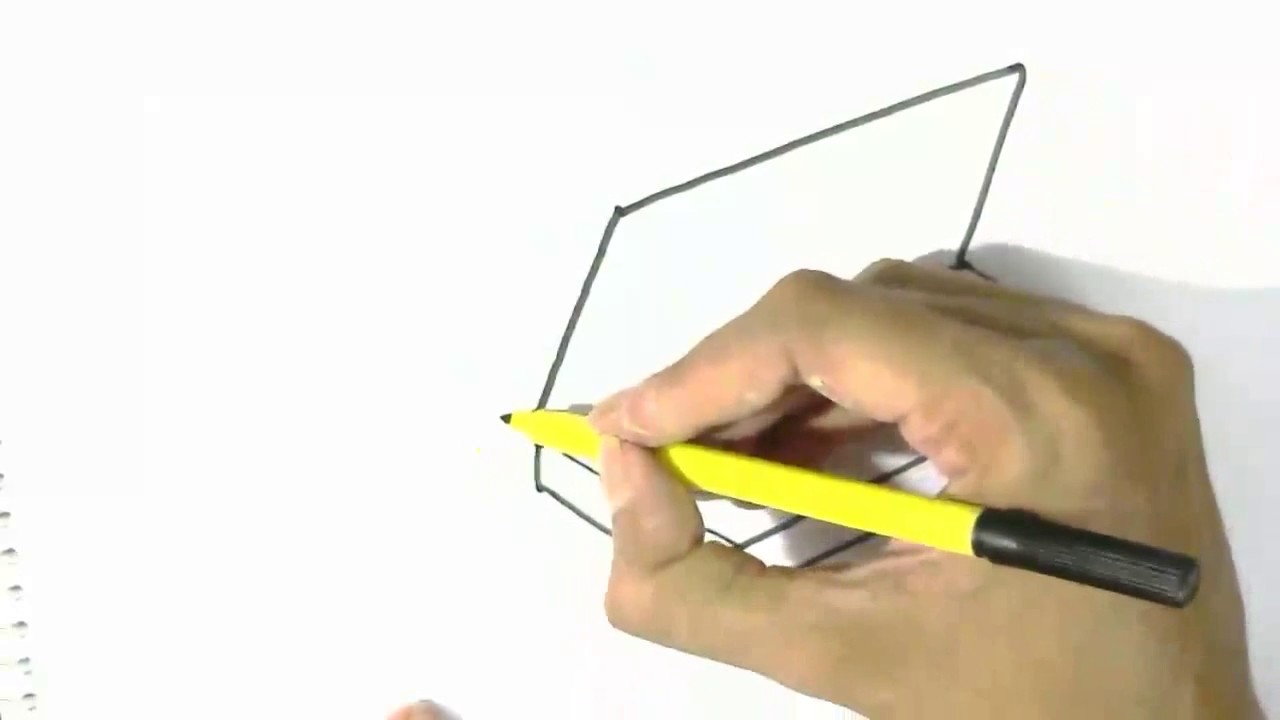 How to draw an open box with pencil step-by-step drawing tutorial