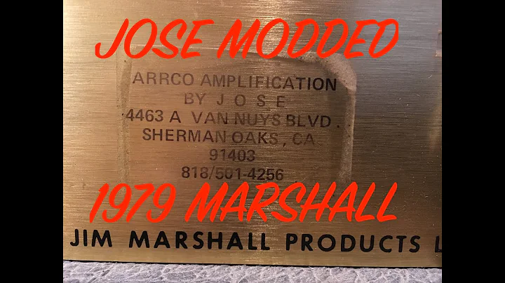 My Real Jose Modded 1979 Marshall 100 watt head- A...