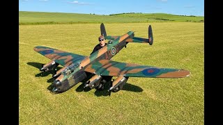 GIANT 1/6 SCALE RC AVRO LANCASTER - 4 X ZENOAH 38cc PETROLS - JACK AT NLMFC - 2023