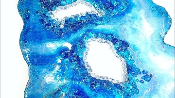 LARGE Resin Geode Art Tutorial - by Karen Governale