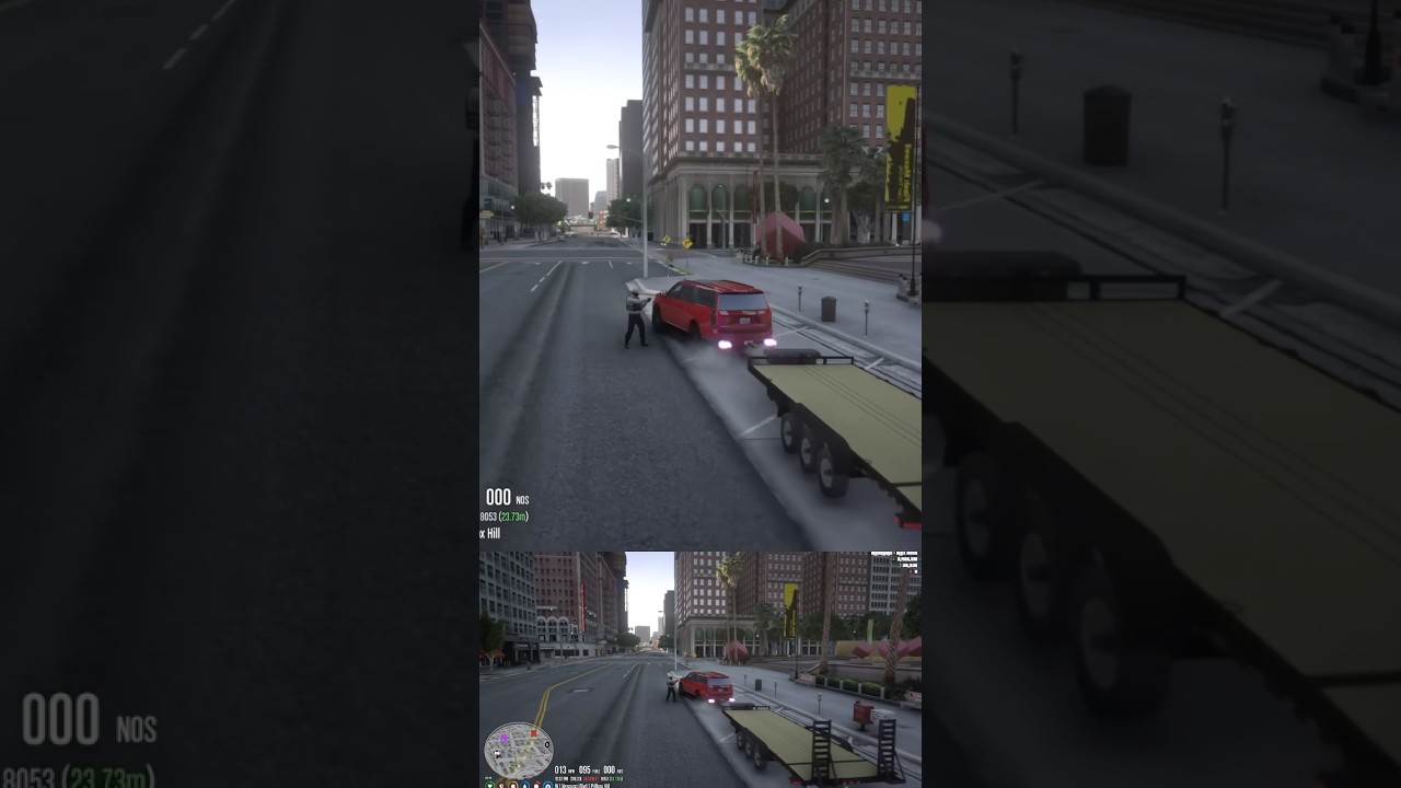 Ford Escalade V 2023 года убегает от полиции! 