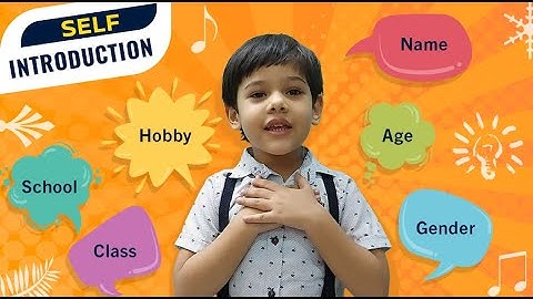 Self Introduction for kids, Essay on Myself in English Myself Speach