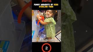 kids caught stealing food #funny #parents #shorts