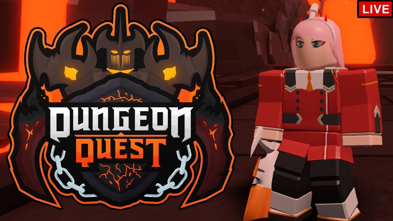 Dungeon Quest Volcanic Chambers New Dungeon Update Roblox Live Youtube - roblox dungeon quest live stream now