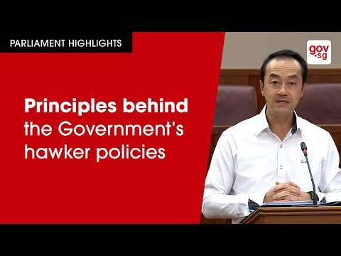 Principles behind the Government's hawker policies