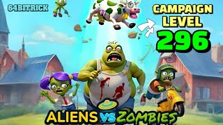 💥Gameplay walkthrough for Aliens vs Zombies Invasion Campaign level 296
