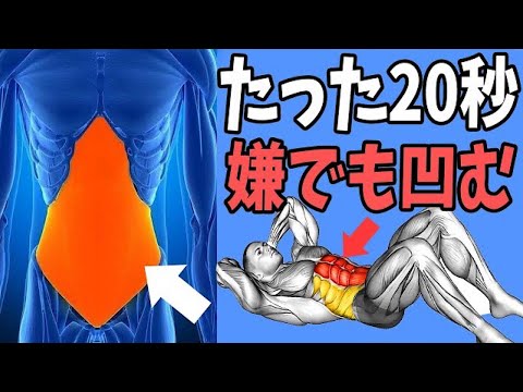 【たった20秒】腹筋はバンザイするとお腹に3倍効く！