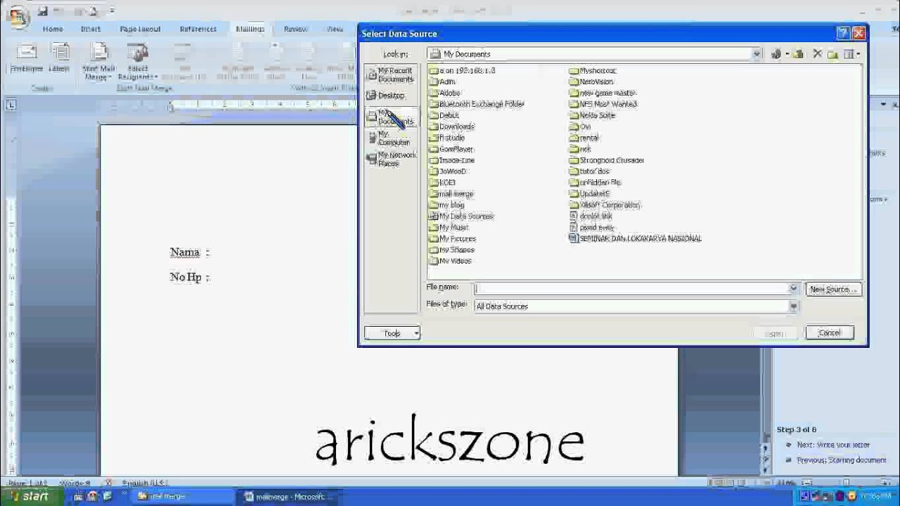 Mail Merge Microsoft Office Word 2007 YouTube Mail merge microsoft office word 2007 youtube