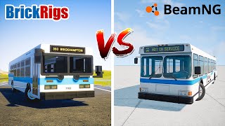 Brick Rigs METRO BUS vs BeamNG Drive METRO BUS