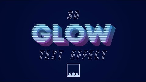 3D Glow Text Effect on Android | PixelLab, Photoshop Touch