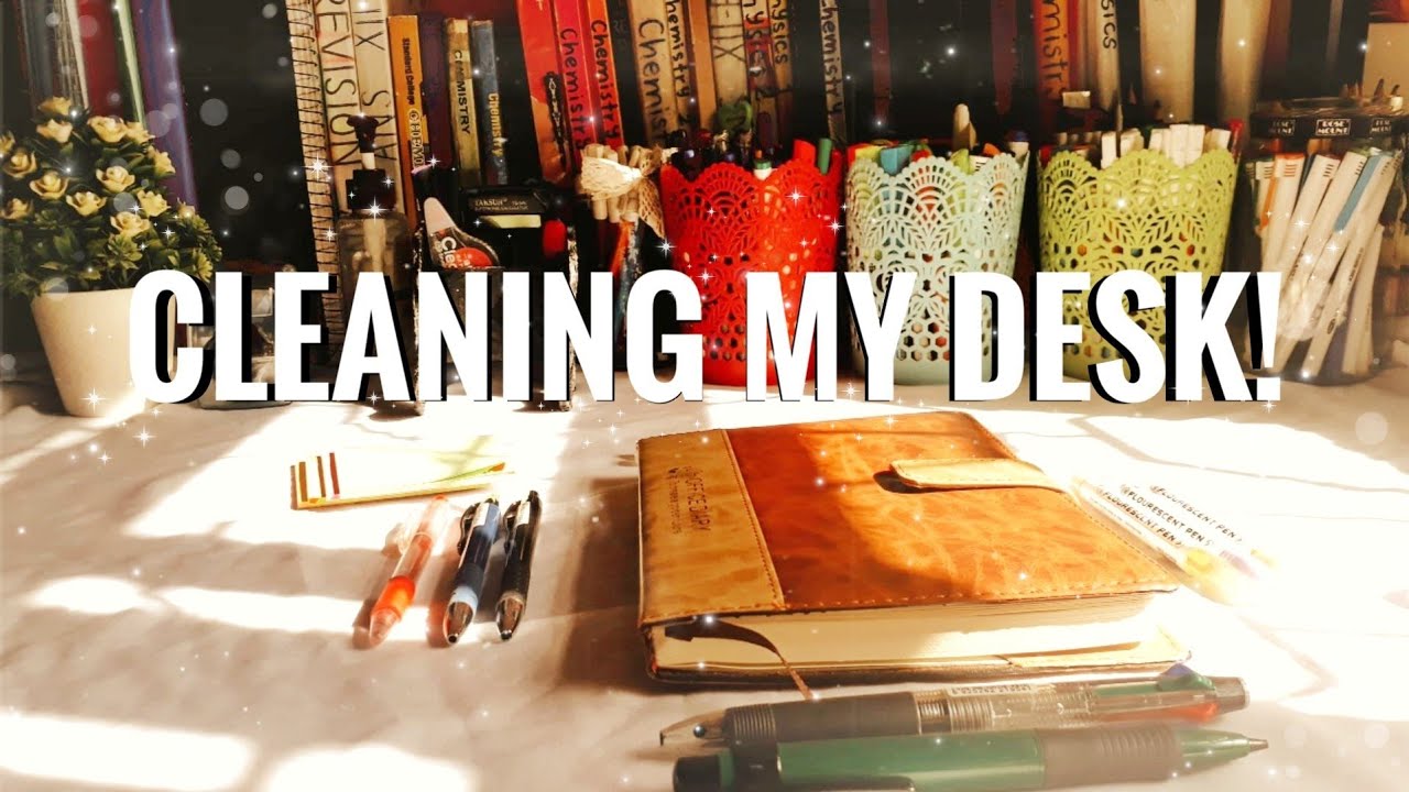 deep cleaning my desk for the first time in a year *satisfying* YouTube