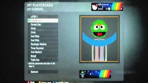 Black Ops Emblem Tutorials: Oscar the Grouch
