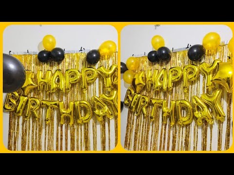 Diy birthday party decorations//very easy birthday decoration At home