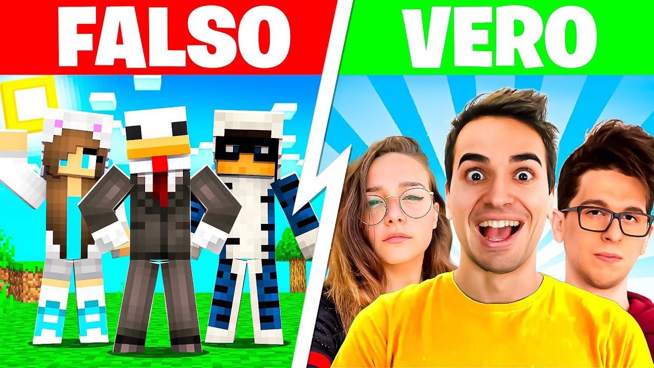 RIESCI A TROVARE IL VERO YOUTUBER? - MINECRAFT ITA