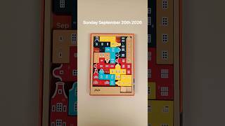 Playte Pensterdam Calendar Puzzle Solution, Sunday September 20th 2026.