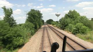 4K - Amtrak California Zephyr #5 - Rear window view - Illinois to California Part 1