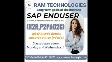 SAP ENDUSER...||RAM TECHNOLOGIES..||