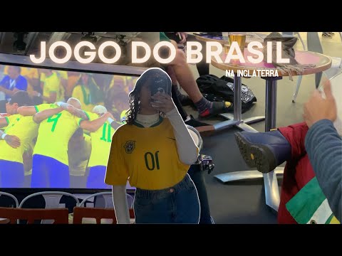 Copa do mundo na faculdade | Jogo do Brasil #exterior #inglaterra #vidanainglaterra #vlog #brasil