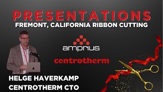 Centrotherm CTO Helge Haverkamp Presents at Amprius Ribbon Cutting in Fremont, CA