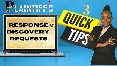 Plaintiff's Response to Defendant's Discovery Requests. I Give You 3 Powerful Tips.