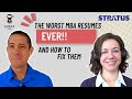 MBA Admissions Ep 3: The worst MBA resumes EVER!! And how to fix them.