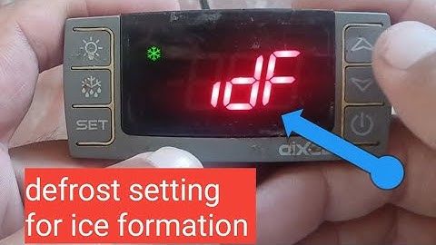 Defrost setting for ice formation in freezer #zkmultitech 