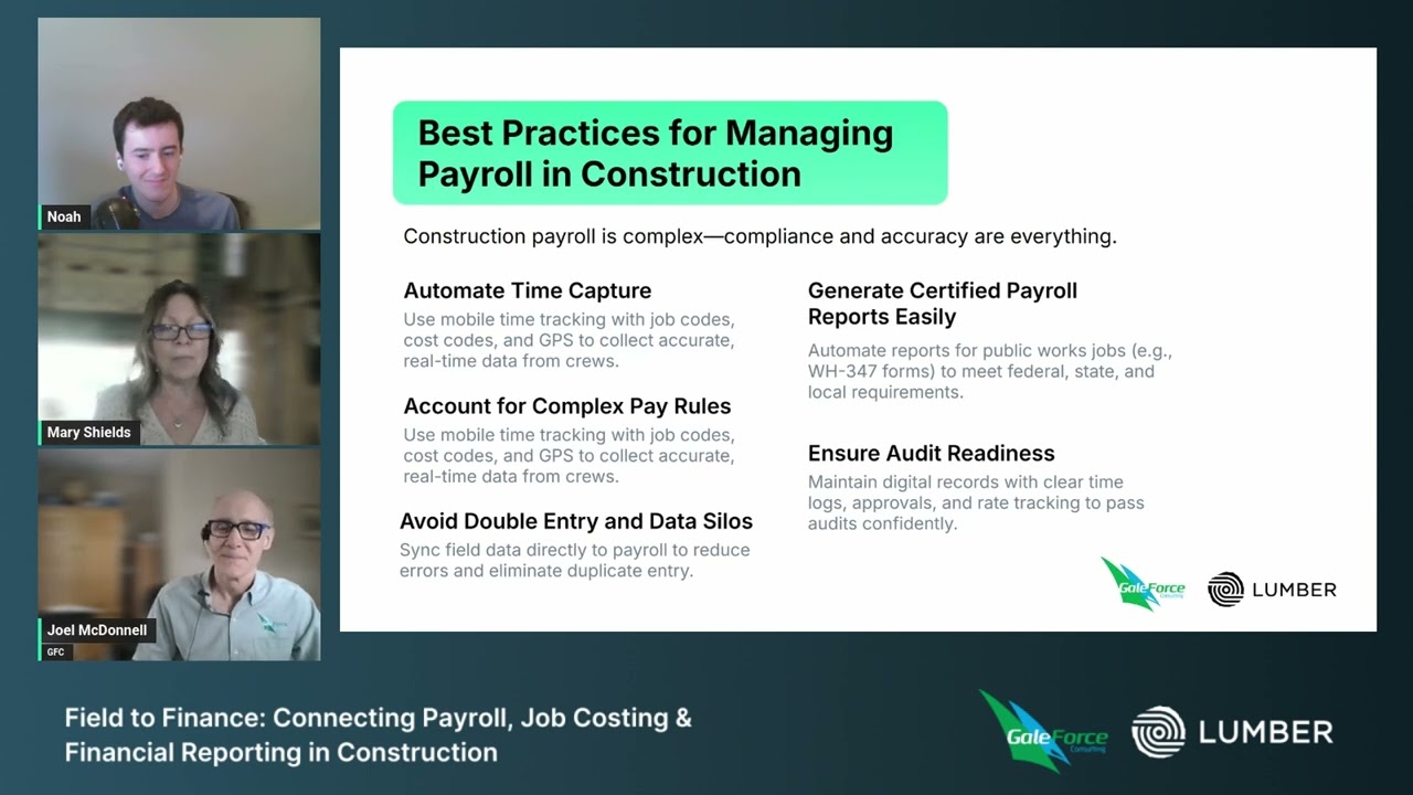 Construction Best Practices for Digital Time Capture