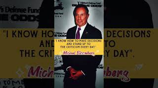 Billionaire Michael Bloomberg Motivation 💯 #inspirational  #motivationalquotes #billionaires #yt