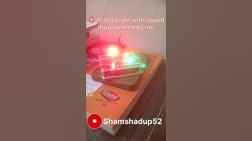 🚨 Police light with sound Programmed by using Arduino uno 😎💻📡🛰️#police #light #diy