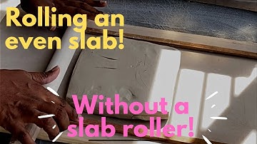 #1 - Rolling an even slab of clay WITHOUT a slab roller! | Handmade Ceramics | #Pottery