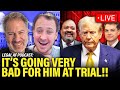 Live trump watches witnesses screw him at trial  legal af