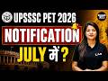 UPSSSC PET 2026 Notification कब तक? 🔔 Form Date, Eligibility & Syllabus Big Update! #upssscpet #exam