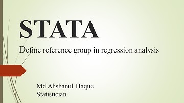 How to define reference group in regression analysis, STATA