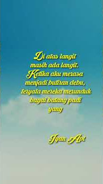 Di atas langit masih ada langit