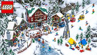 DIY Construction Science Project: Create a Snowy LEGO Ski Resort with Infinite Cable Car System