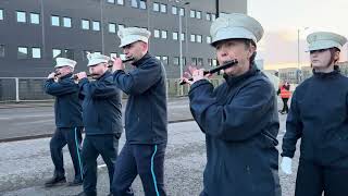 Newtown Defenders flute band at Bridgeton No Surrender band parade 2026