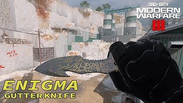 UNLOCKING ENIGMA ON THE GUTTER KNIFE! - COD MW3 ZOMBIES