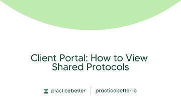 Client Portal: How to View Shared Protocols