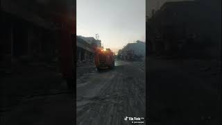 حاروف صباح اليوم بعد غارة عنيفة استهدف محيط الدوار  24 ايار