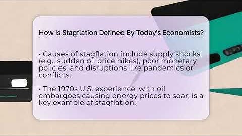 How Is Stagflation Defined By Today