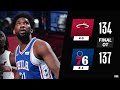 Reaction to Joel Embiid GOES OFF for 45 Pts on 16-23 shooting to power Sixers win Heat 137-134 in OT