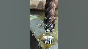 TAP Threading using tapping machine  || thread Taping M36 #machine #shorts#tech