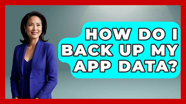 How Do I Back Up My App Data? - The Hardware Hub