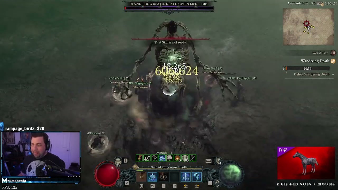 DatModz Shows Druid Damage | Diablo IV Daily Clips