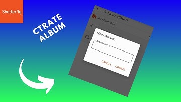 how to create new album on shutterfly app