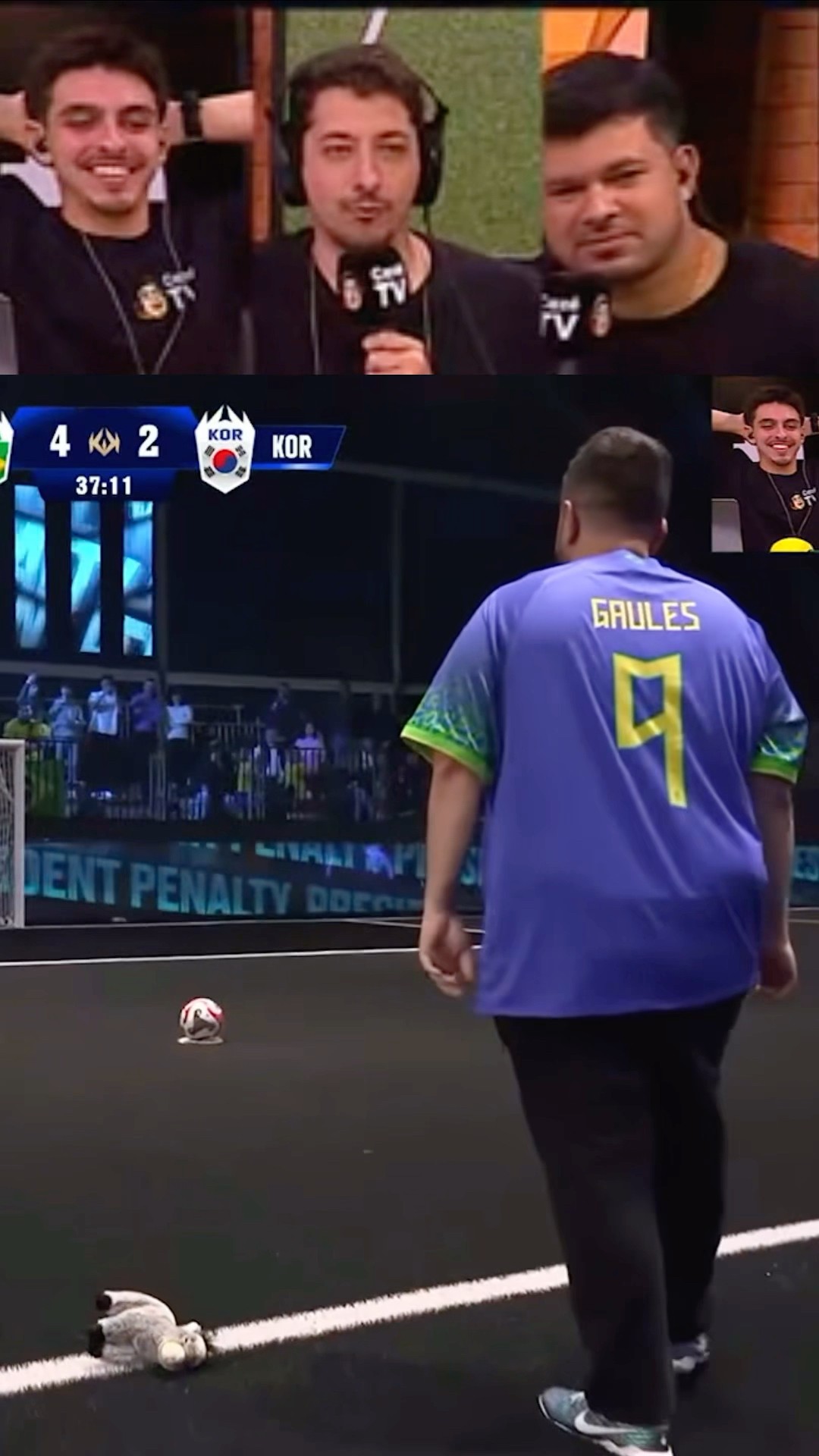 Olha o gol que o Gaulês fez na #kingsleague na #cazétv ✅ #games #gaming