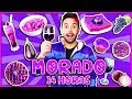 24 HORAS COMIENDO MORADO 🍆 + BROMA