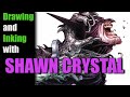 Drawing and inking with shawn crystal